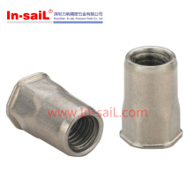 Hex Flange Serrated Knurled Rivet Nut